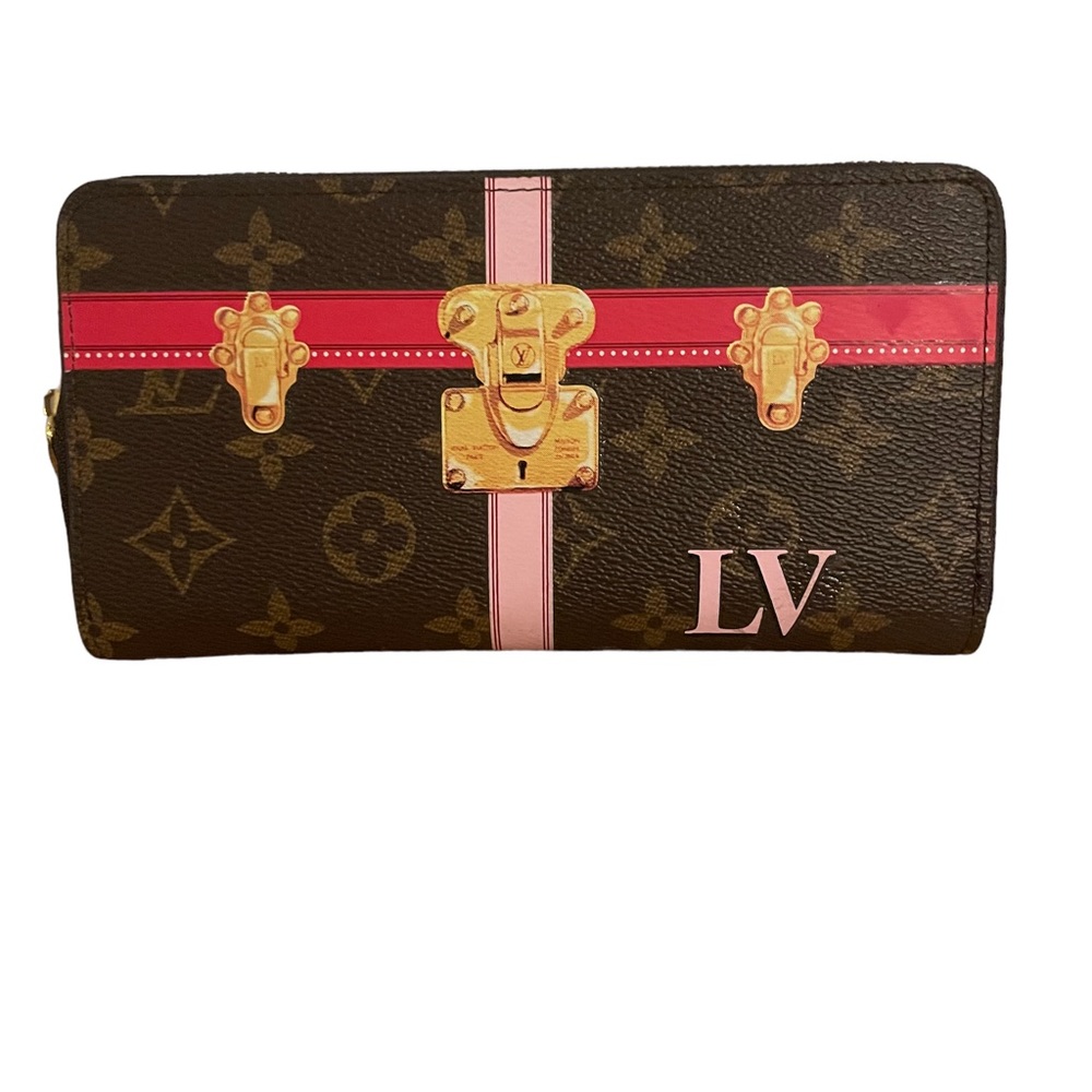 Louis Vuitton Monogram Summer Trunk Zippy Long Wallet